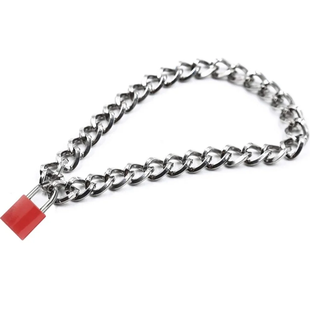Metal Padlock Collar Necklace